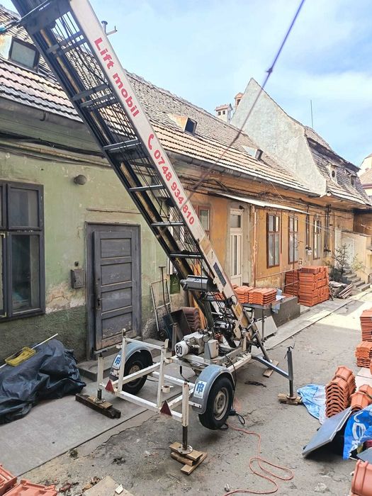 Lift exterior pentru mobila si materiale constructii Brasov