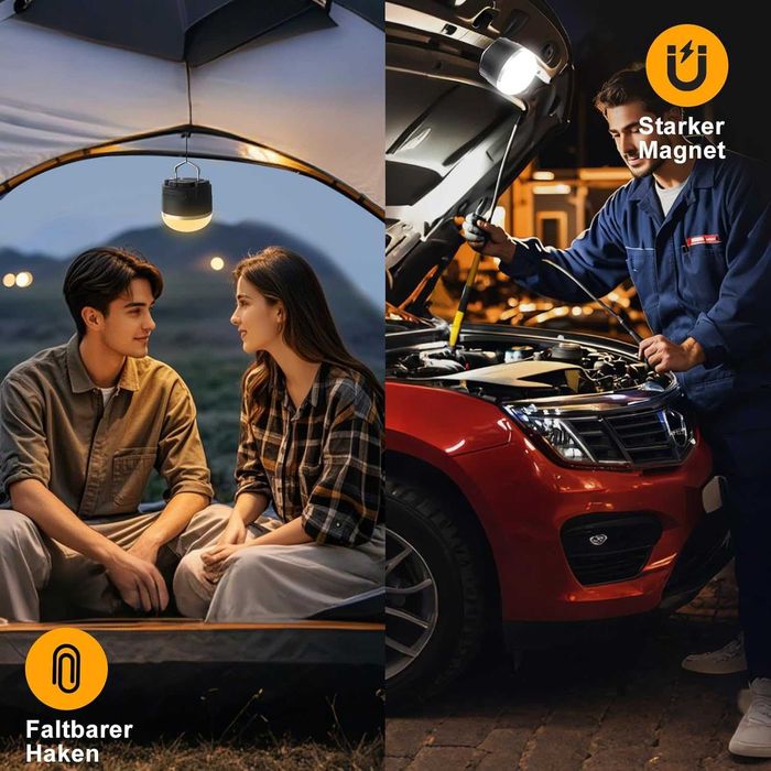 LED къмпинг лампа с акумулаторна батерия - преносима външна лампа