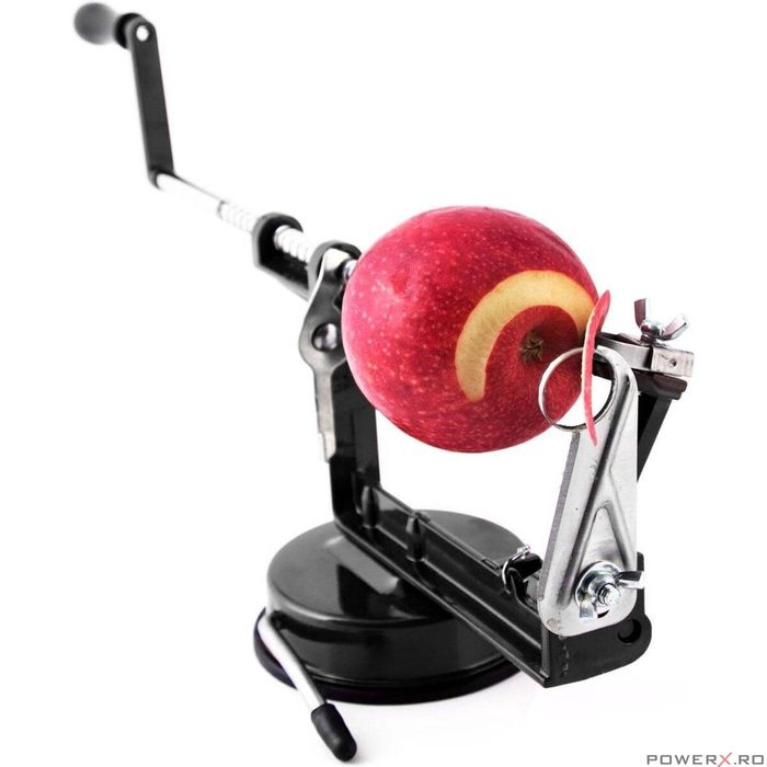 Decojitor pentru fructe si legume, cutit din inox, negru, Kinghoff