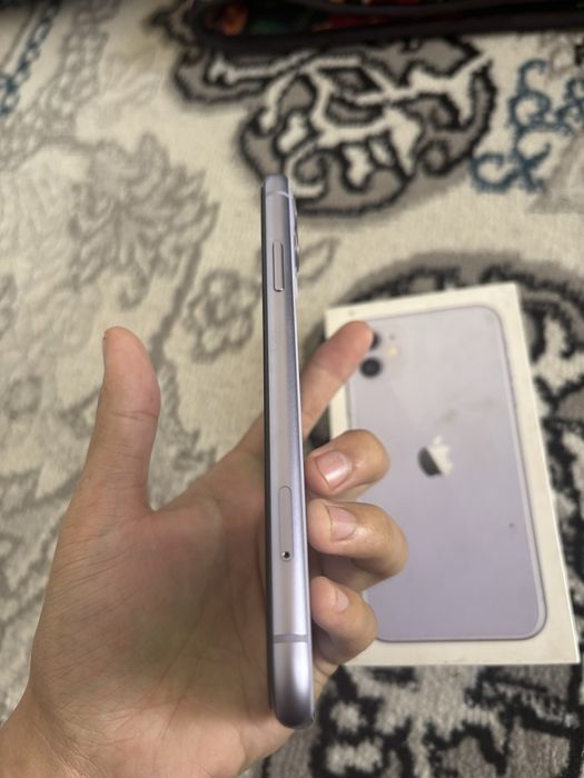 Iphone 11 hammasi radnoy 64gb rangi purple karobka dakument yomkost 76