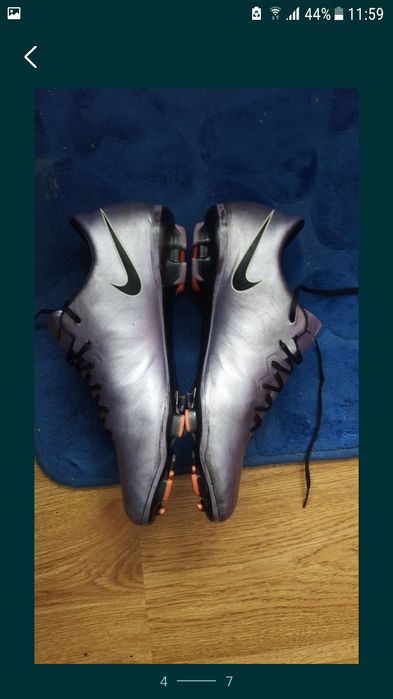 Nike Mercurial Vapor 10 chrome футболни обувки- бутонки 38.5 номе