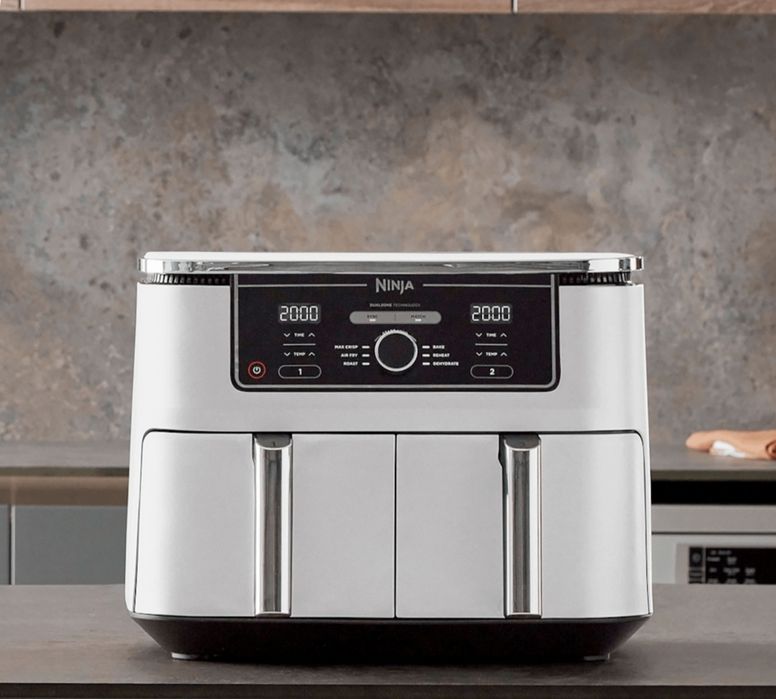 Friteuza cu aer cald Ninja AF400EUWH, 2470W, 9.5L, Air frayer