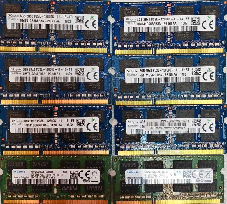 Memorii laptop 8GB PC3 Hynix Samsung