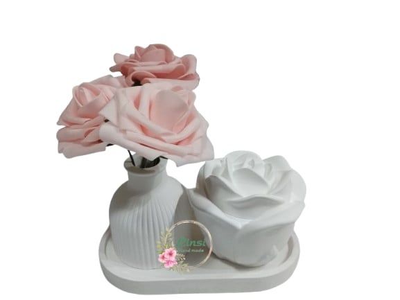 Гипсови вазички, свещички, кутийки за бижута