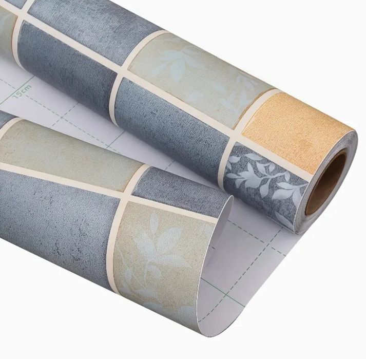 Виниловые покрытия для стен, пола, 6 рулонов