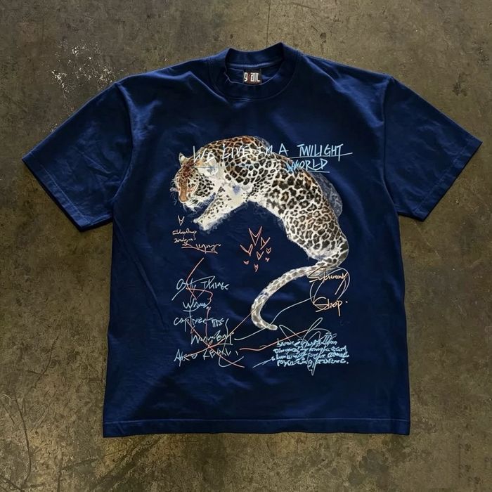 Twilight Leopard Vintage Oversize Tee