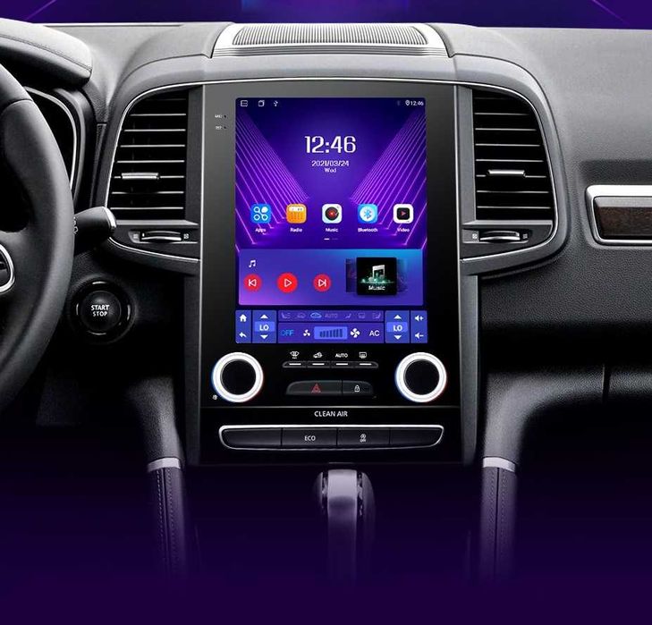 Navigatie Dedicata Tesla Renault Megane/Talisman, BT, Wi-Fi, Carplay