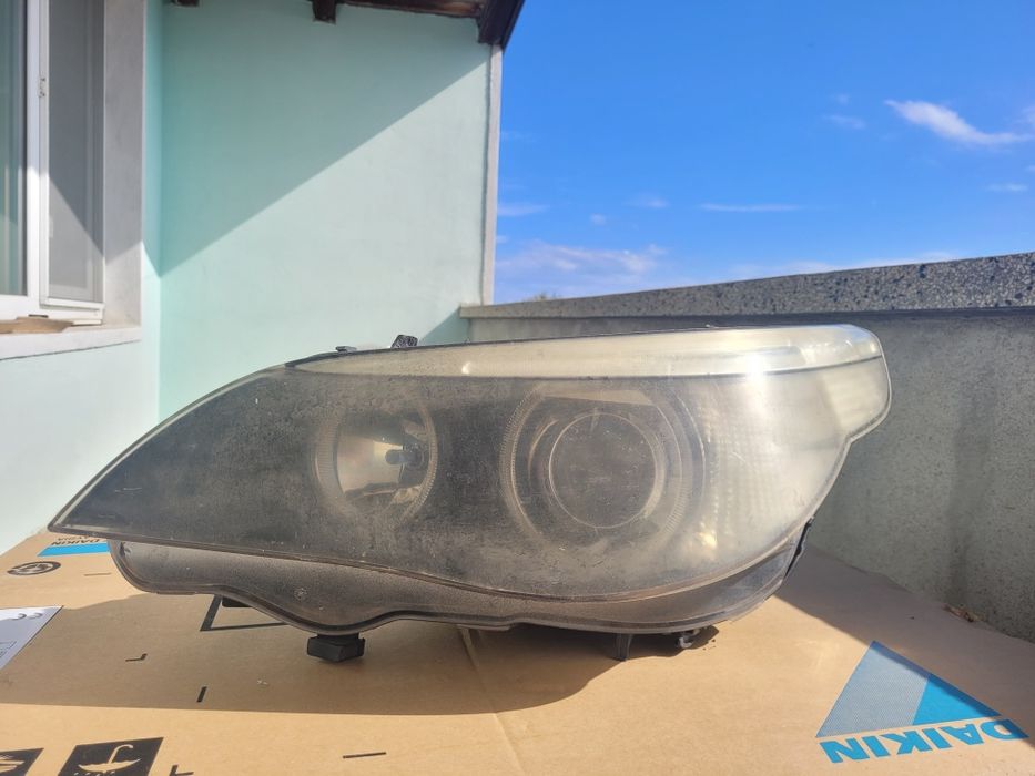 Предна броня и 2 бр. фарове за BMW E60