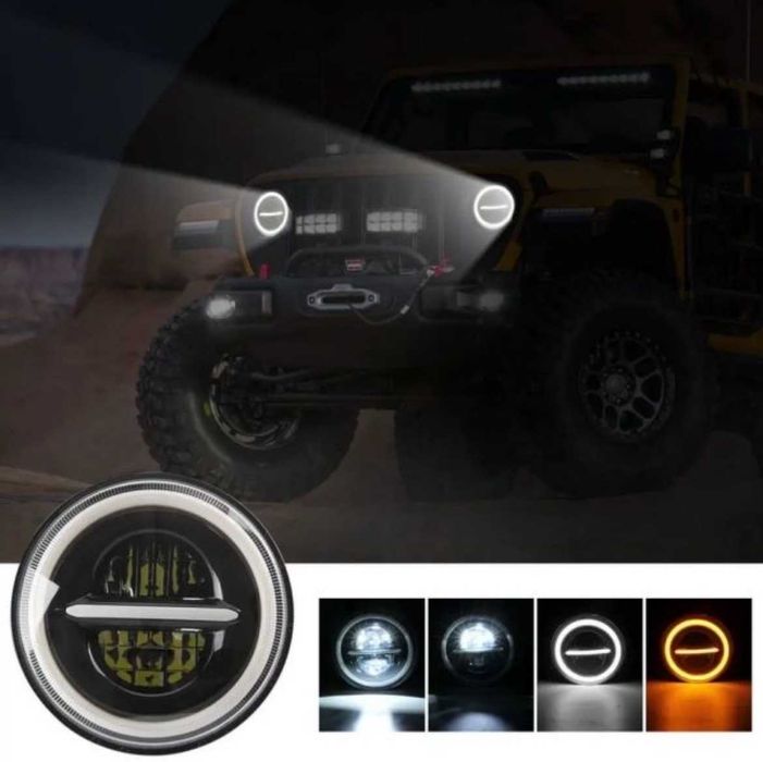Диодни фарове за джип, фарове за Jeep Lada Niva Jeep Wrangler