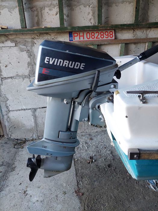 Motor barca Tohatsu 9,8 CP 4 timpi nou si Envirude 15 2T cizma scurta