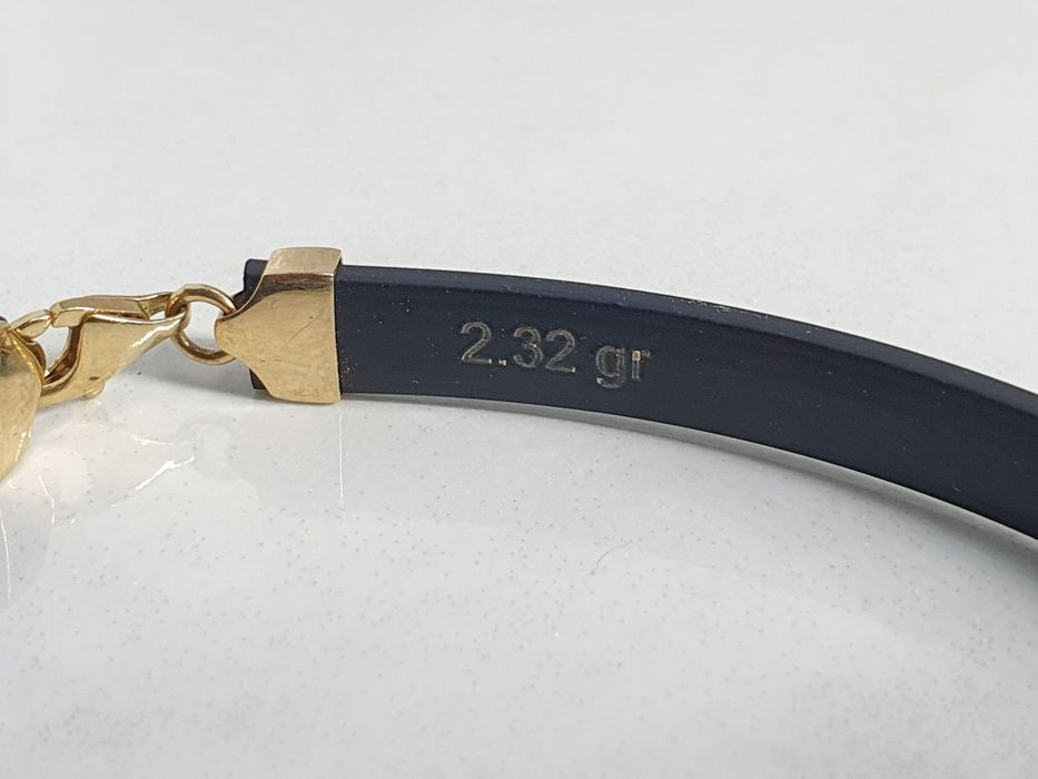 Brățară din aur de 14K cu silicon – gramaj 2,32 g
