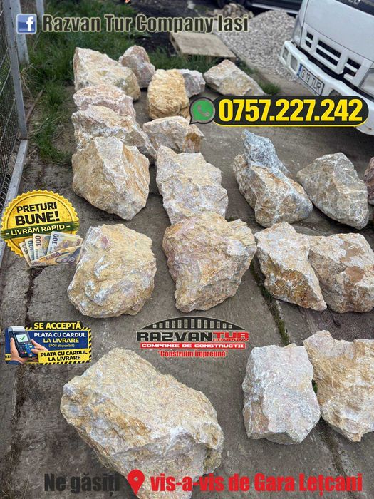 Depozit de piatra decorativa piatra gabarit ornamentala amenajari peisagistice gradini