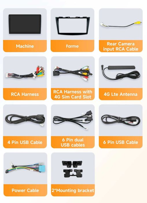 Мултимедия 9″ Android 14 за SUZUKI SWIFT V 5 CARPLAY навигация RDS DSP