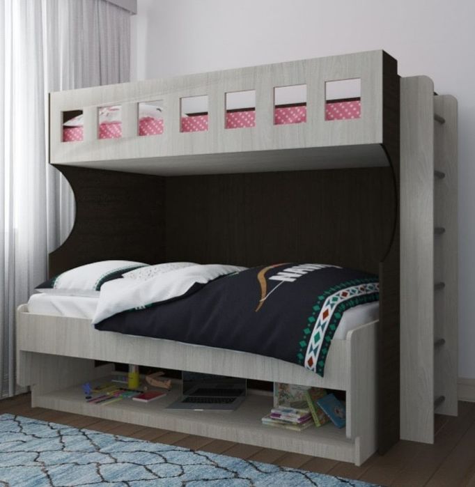 Кровать двухярусная трансформер