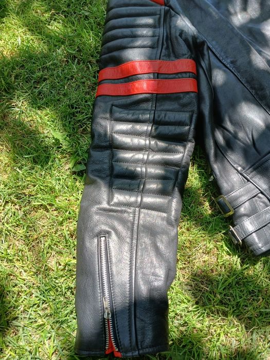 Geaca moto piele retro