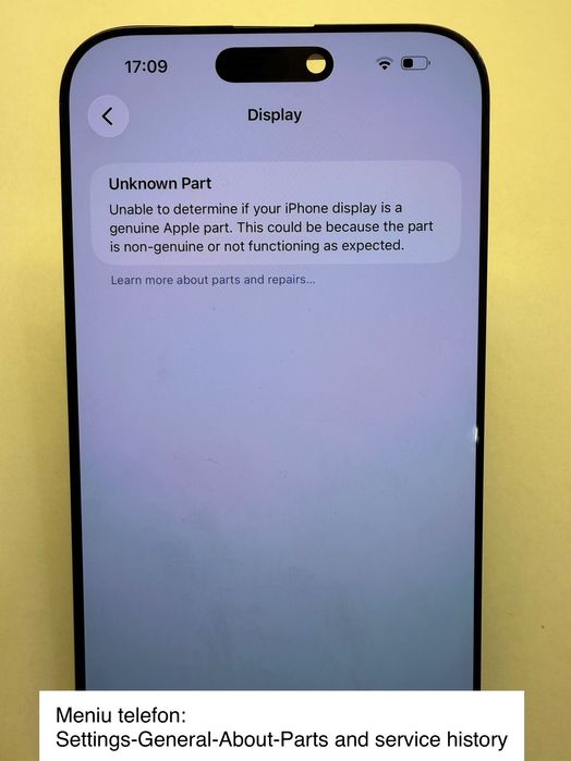 Display ecran iPhone 17 Pro Original Necalibrabil
