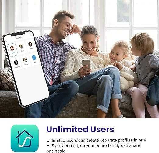 Etekcity Bluetooth интелигентна кантар за телесно тегло, ИТМ до 180кг