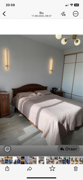 Кровать и тумба Миасс