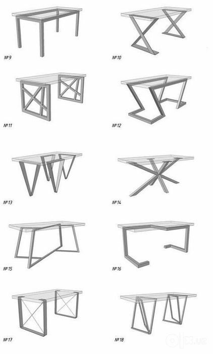Loft mebel temir profil