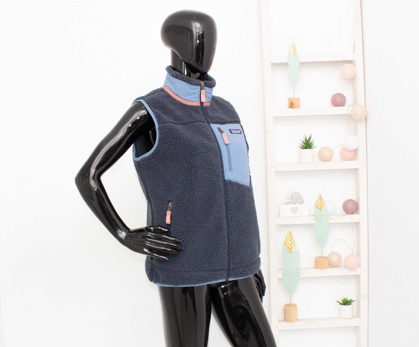 Patagonia Classic Retro-X Vest дамски елек шерпа син M