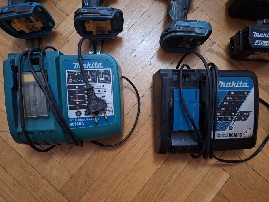 Filetante MAKITA cu impact 1/2, mandrina, acumulatori și incarcator