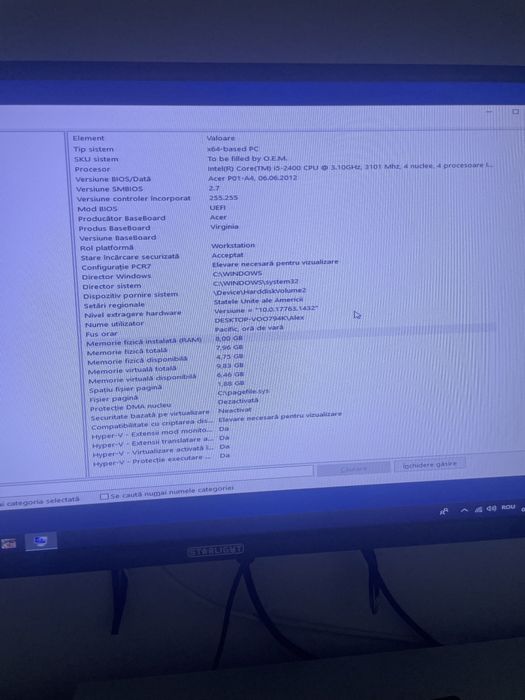 Vand PC Gaiming. (Cadou BOXE gaiming cu lumini RGB) 500 lei.