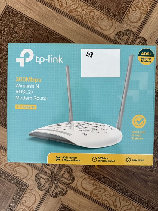 Wi-Fi роутер TP-Link TD-W8961N, ADSL, 300 Мбит/с