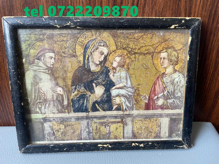 icoana veche deosebita  icoana veche inaltime 15 cm  latime 19 cm