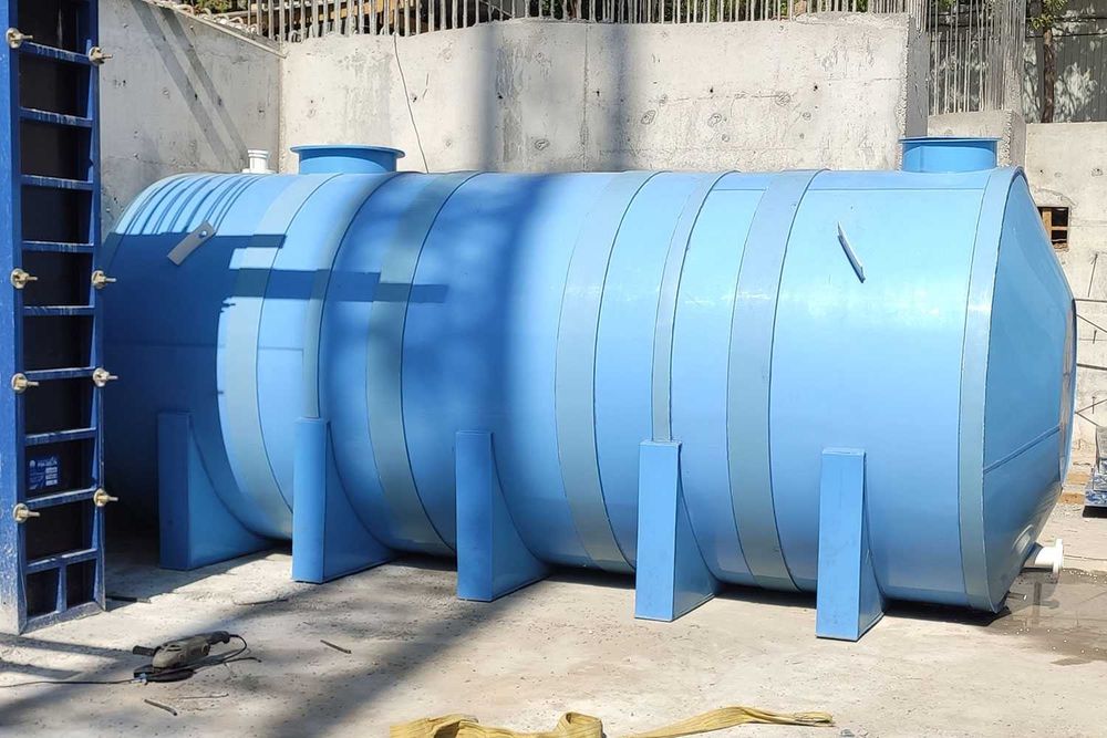 Эко ёмкость горизонтальная пластик ПП 25м3, тонн 25000 литров для воды