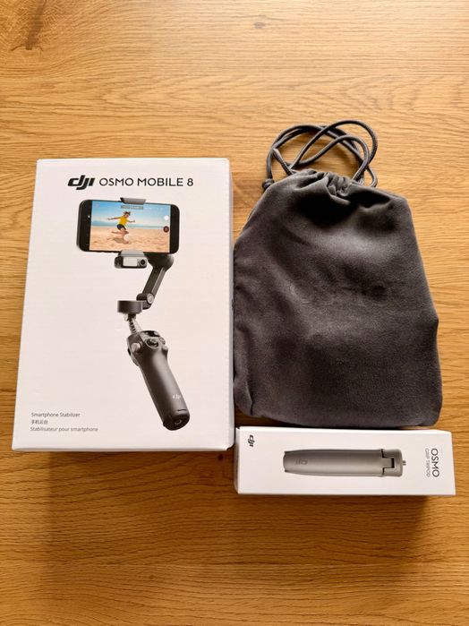 DJI Osmo Mobile 8 Advanced Tracking Combo – Чисто Нов, Пълен Комплект + Подарък