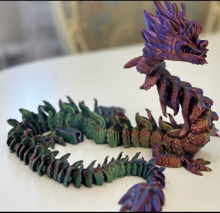 Шарнирный 3д дракон