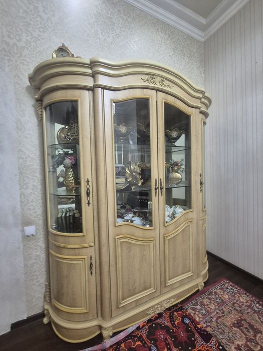 Классический сервант, цвет слоновая кость