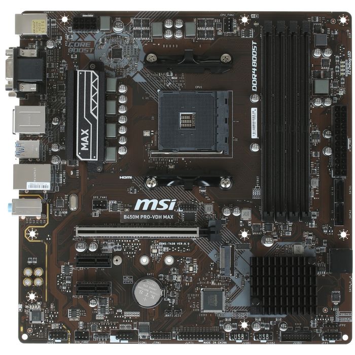 Материнская Плата Msi b450