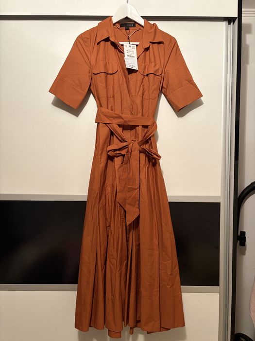 Rochie cu cordon si buzunare