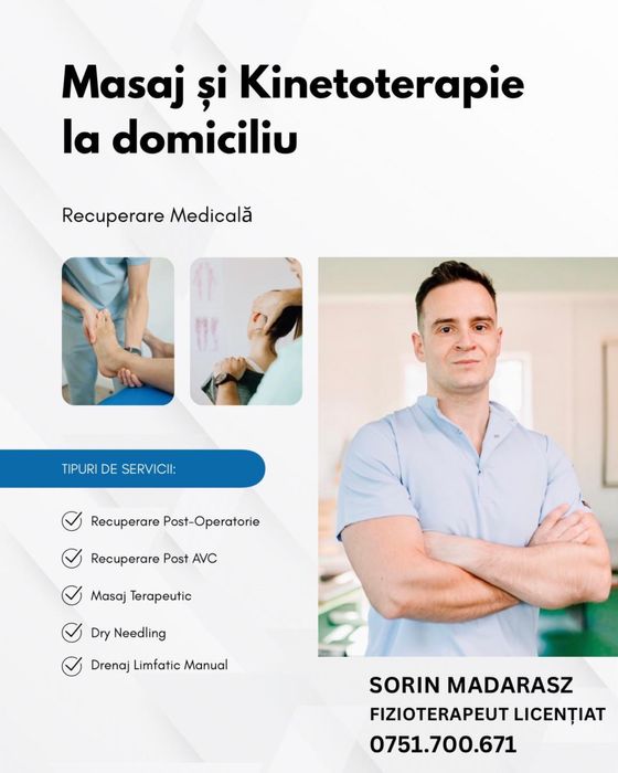 Masaj Terapeutic si kinetoterapie la domiciliu