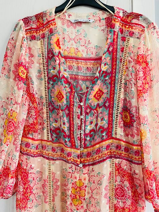 Zara Boho рокля - тип Кимоно