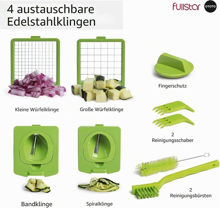 OTOTO Croc Chop практична резачка за зеленчуци с контейнер и аксесоари