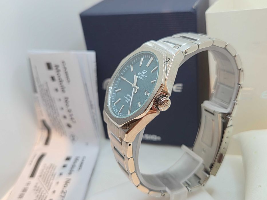 Ceas Barbati, unisex CASIO Edifice Saphire , EFR s108d-3av verde , NOU, Original,Garantie 2 ani