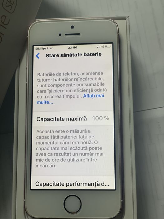 Iphone SE aproape nou , baterie noua