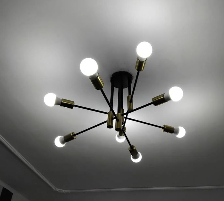 Установка люстр и светильников