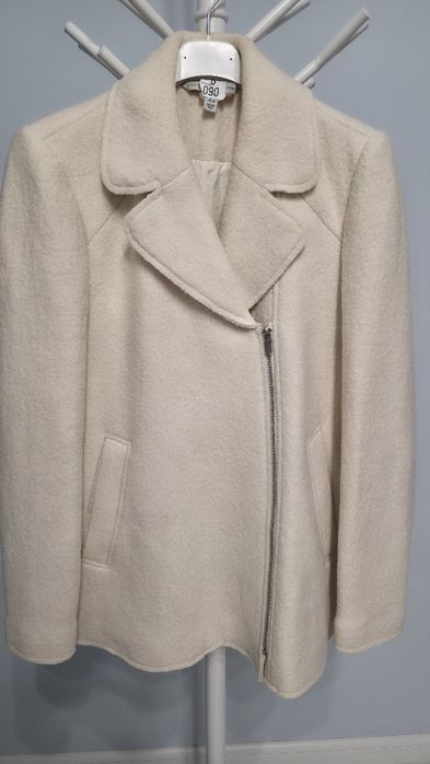 Sacou Zara Trafaluc lana, crem/bej deschis, marimea S