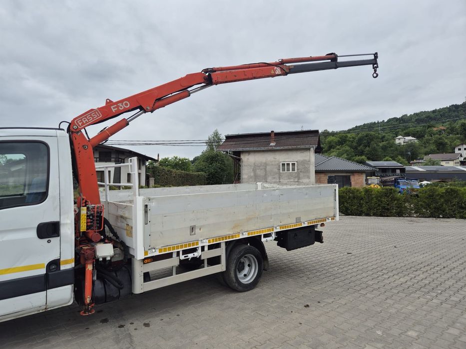 Iveco Daily 50C13 cu Macara Fassi F30, Benă Aluminiu