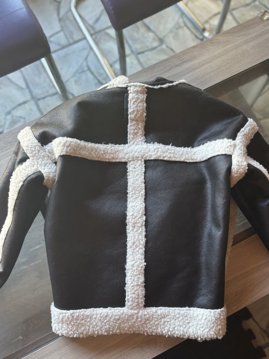 Дамско кожено пухкаво яке River Island