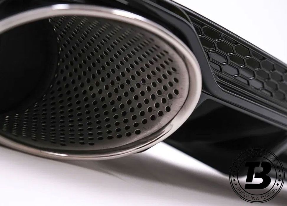 Difuzor Bara Spate cu Ornamente compatibil cu Audi A4 B9 RS4 Design