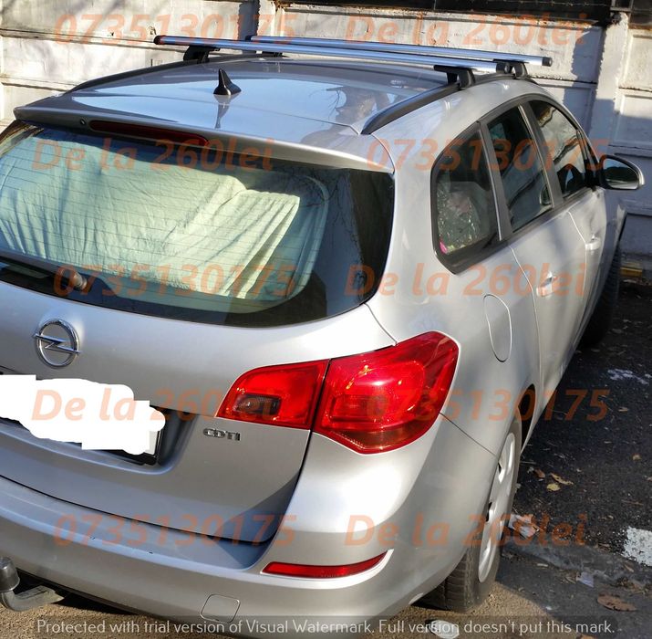 Bare transversale portbagaj OPEL Astra F G H J / Zafira A B C ALUMINIU