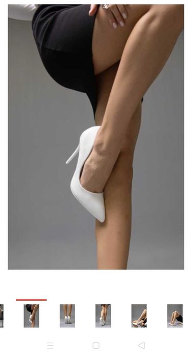 Туфли 39 р. Белого цвета