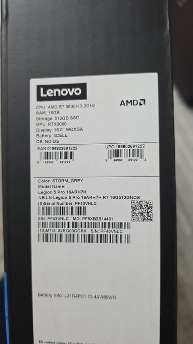 Lenovo legion 5 pro