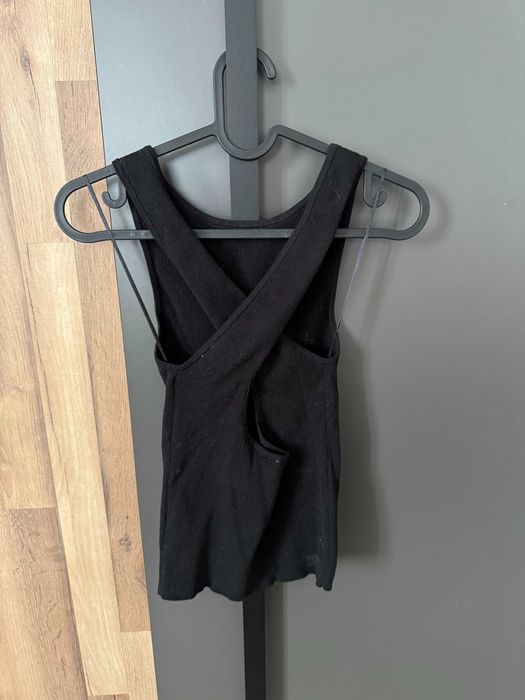 Черен потник с кръстосан гръб, H&M, S номер