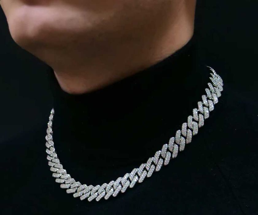 Colier Cuban Double G Argint + Bratara Cuban Double G Argint