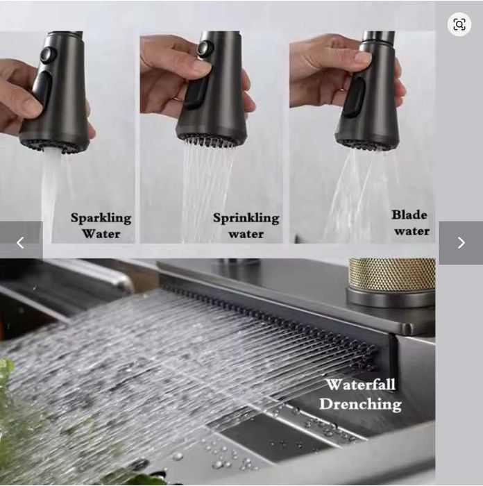 Chiuveta Multifunctionala Inox Negru 750x460,toate accesoriile incluse